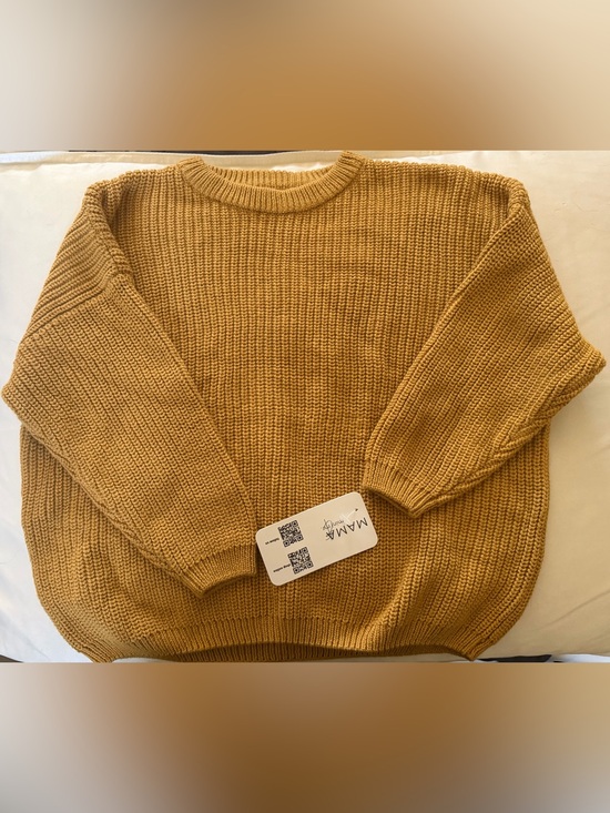 Mama & Mini Me Other - NWT Mama & Mini Me Chunky Knit Crewneck Sweater In Mustard Yellow~ Multi Sizes